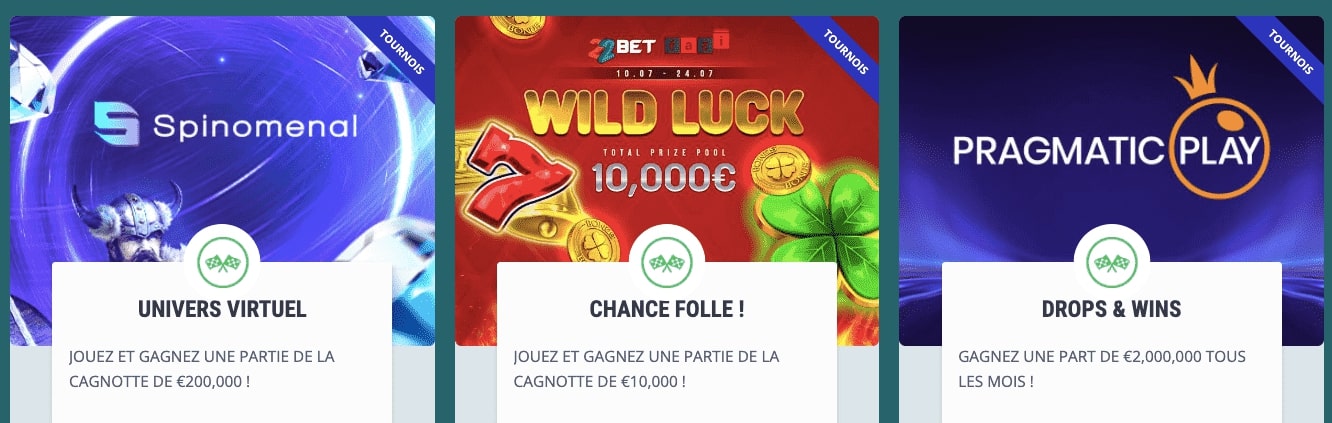 22Bet Tournois