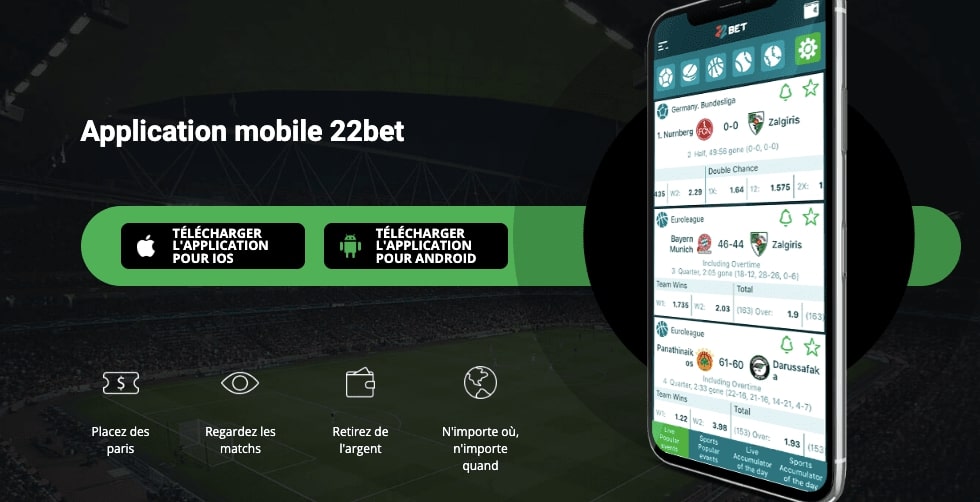 22bet version mobile